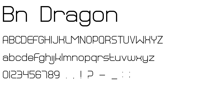 BN Dragon font